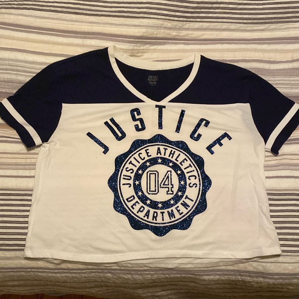 Justice girls cropped t shirt